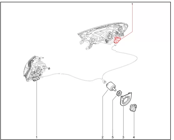 Корректор фар для Lada Granta FL