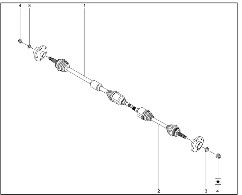 Привод передних колес для XCITE X-Cross 7, Chery Tiggo 7 Pro