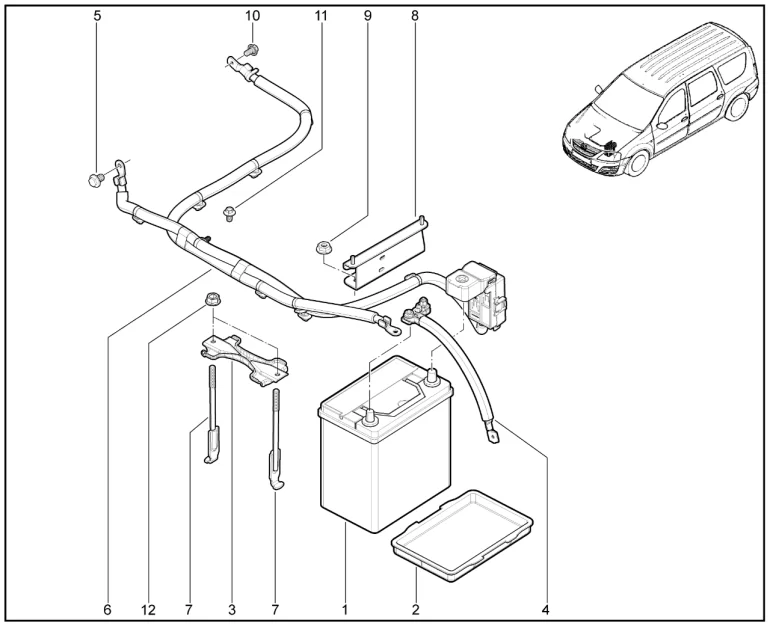 Батарея аккумуляторная (E-Largus)
