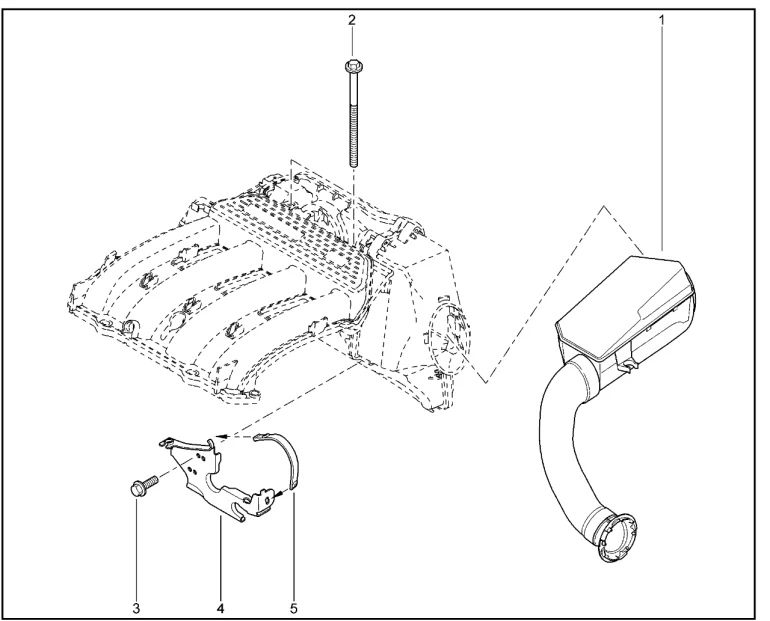 Воздухозаборник (резонатор) (K4M)