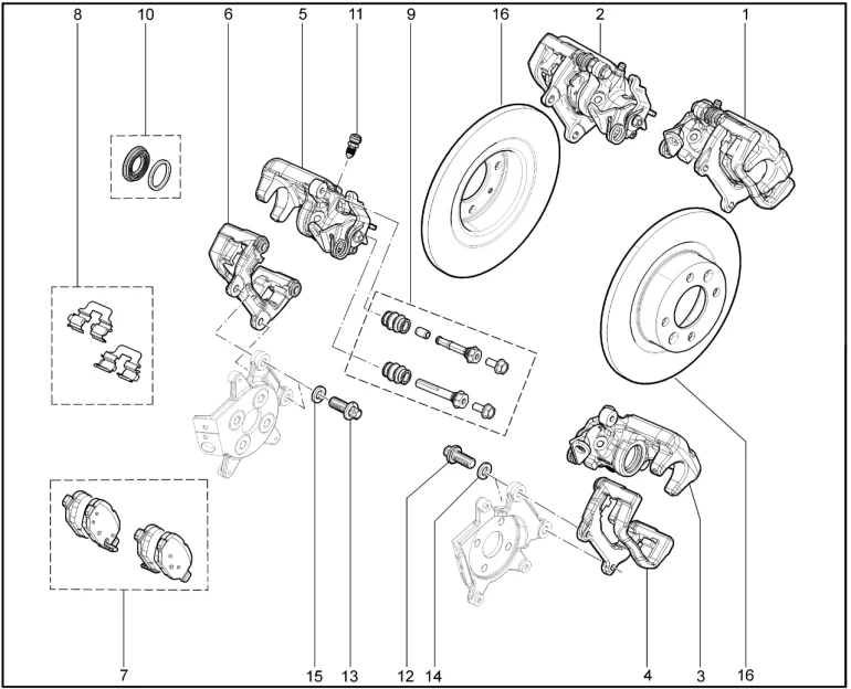Тормоз задний дисковый (Sport)
