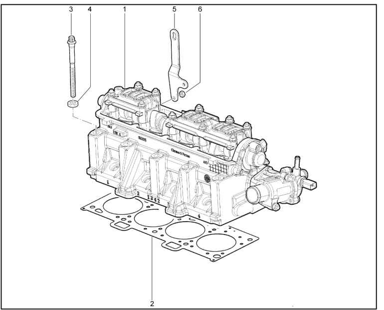 Головка блока цилиндров в сборе (Р3М-11189)