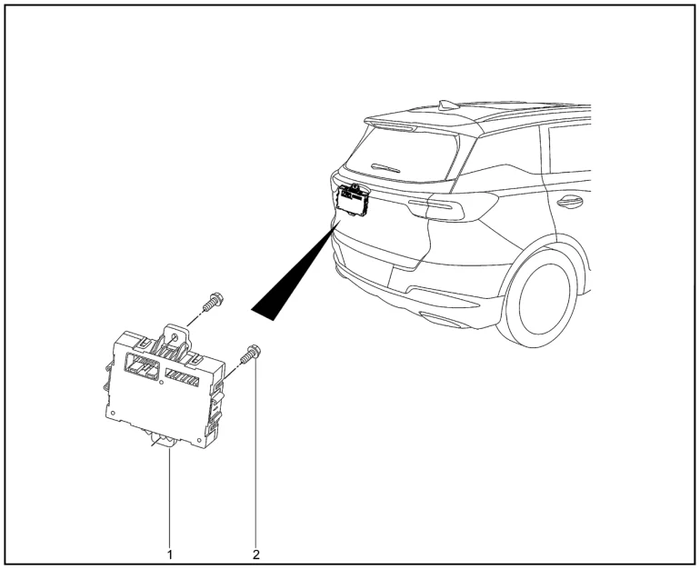 Модуль привода подъема двери багажника для XCITE X-Cross 8, Chery Tiggo 8 Pro