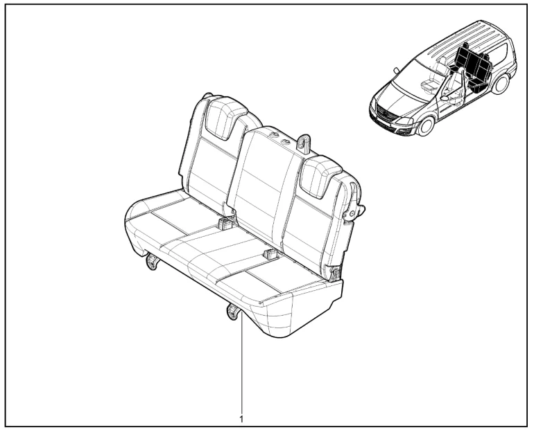 Сиденья второго ряда