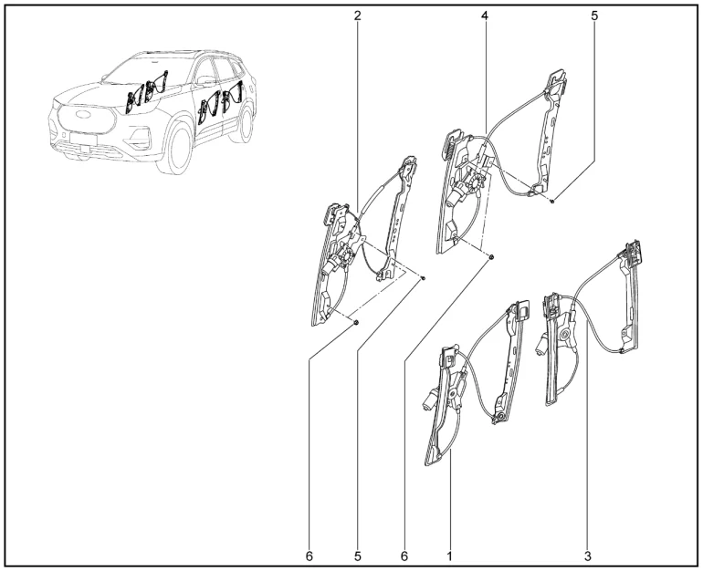Электростеклоподъемники для XCITE X-Cross 8, Chery Tiggo 8 Pro