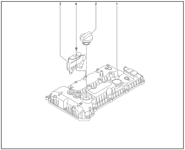 Крышка головки блока цилиндров для XCITE X-Cross 8, Chery Tiggo 8 Pro