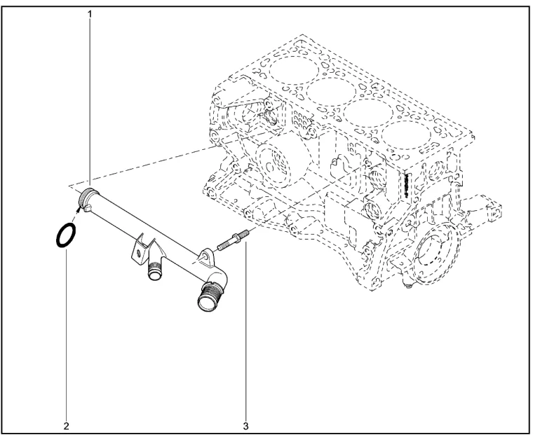 Труба подводящая насоса водяного