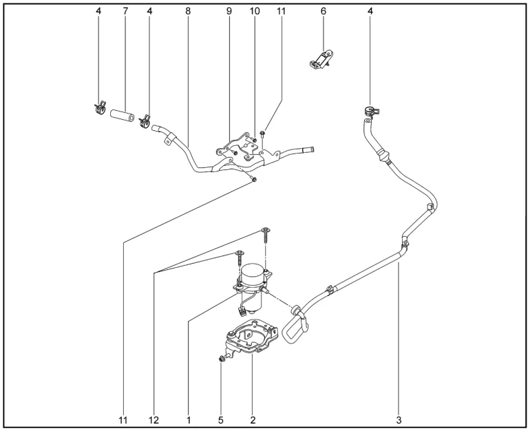Насос вакуумный для XCITE X-Cross 8, Chery Tiggo 8 Pro