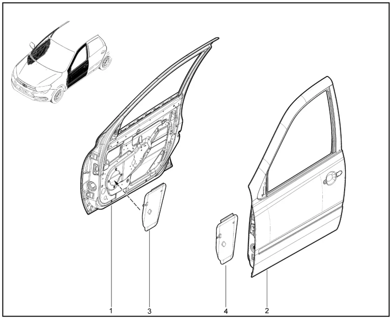 Двери передние