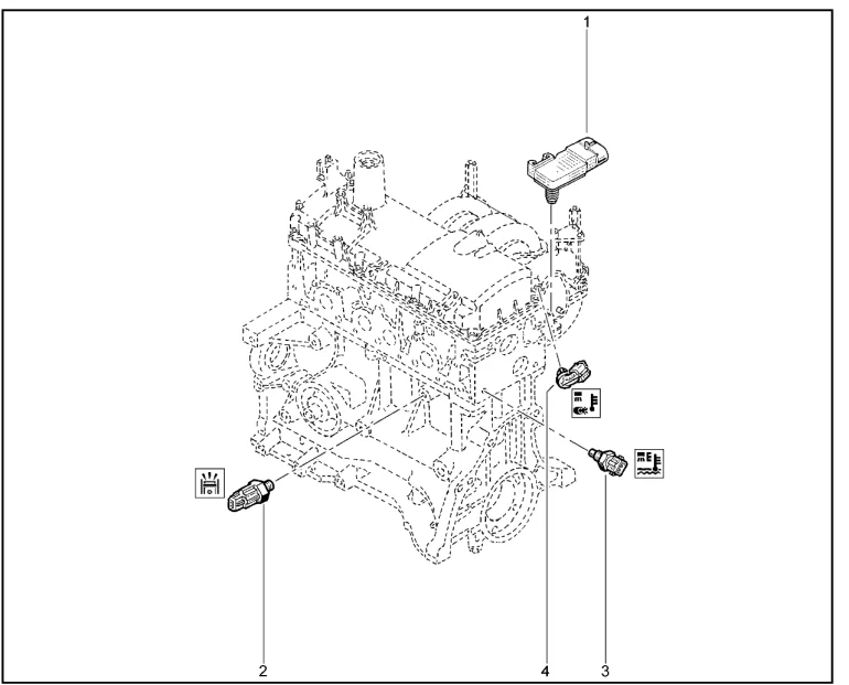 Датчики управления двигателем (K7M)