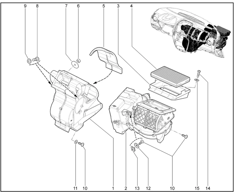 Отопитель с кондиционером с климат-контролем