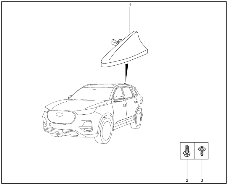 Антенна для XCITE X-Cross 8, Chery Tiggo 8 Pro
