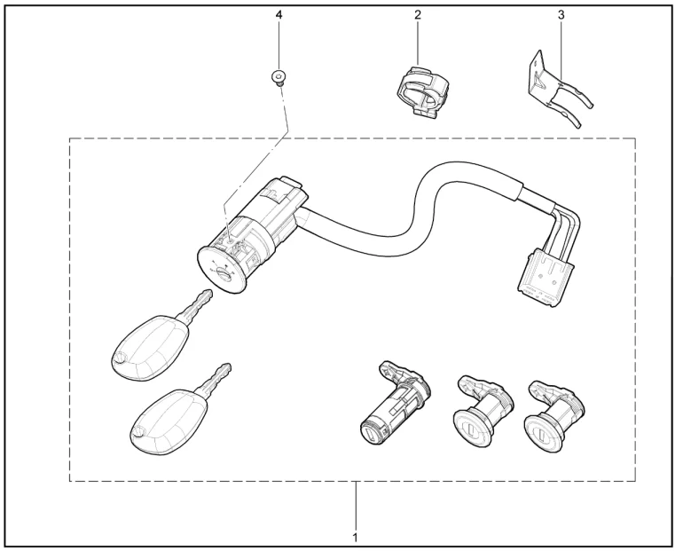 Выключатель зажигания (универсал)