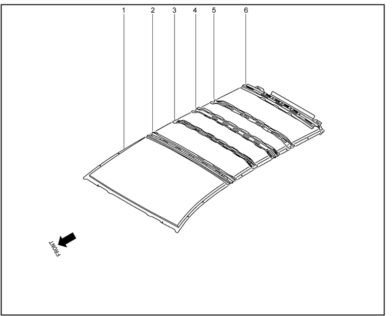 Панель крыши(Elite) для XCITE X-Cross 7, Chery Tiggo 7 Pro