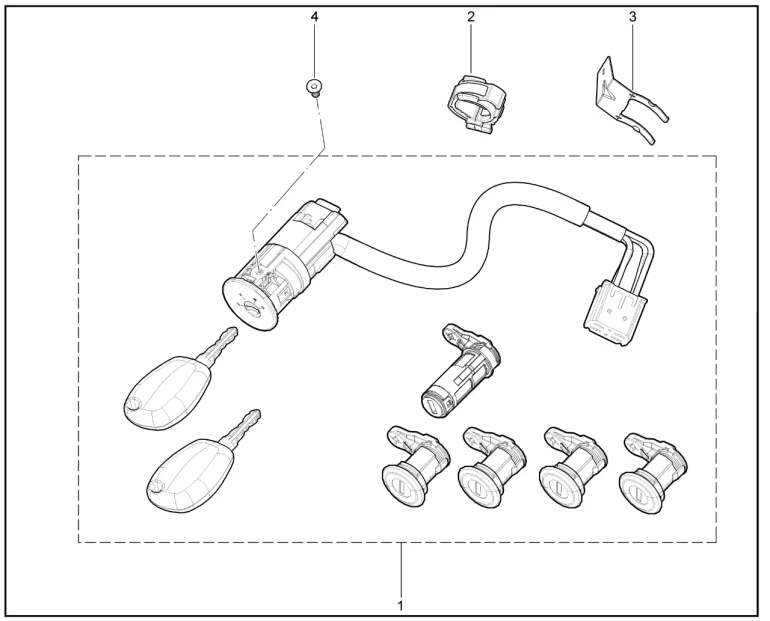 Выключатель зажигания (фургон)
