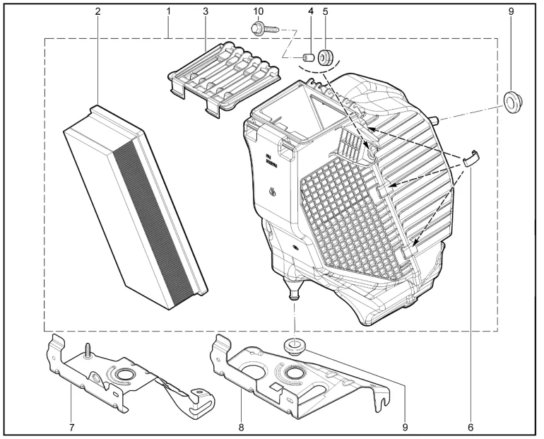 Фильтр воздушный (P3M,P4M)(с 12.08.2019)
