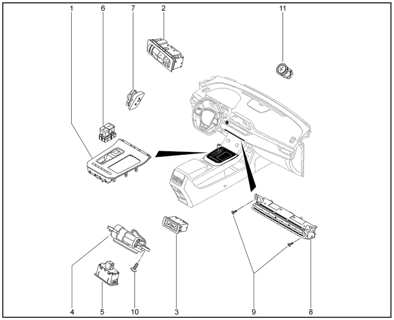 Выключатели, кнопки для XCITE X-Cross 7, Chery Tiggo 7 Pro