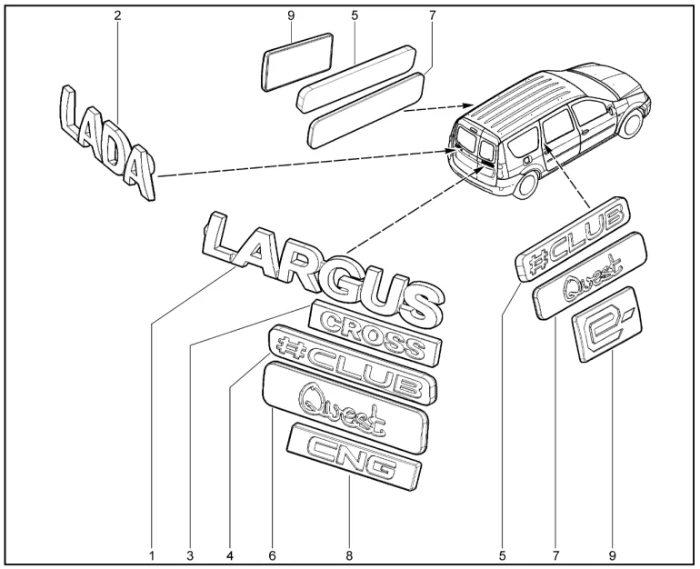 Орнамент задка