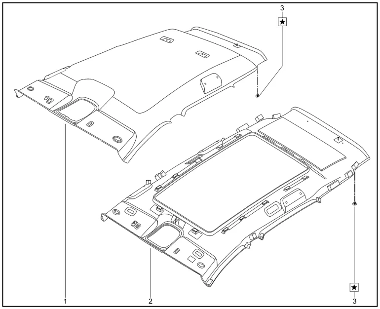 Обивка крыши для XCITE X-Cross 7, Chery Tiggo 7 Pro