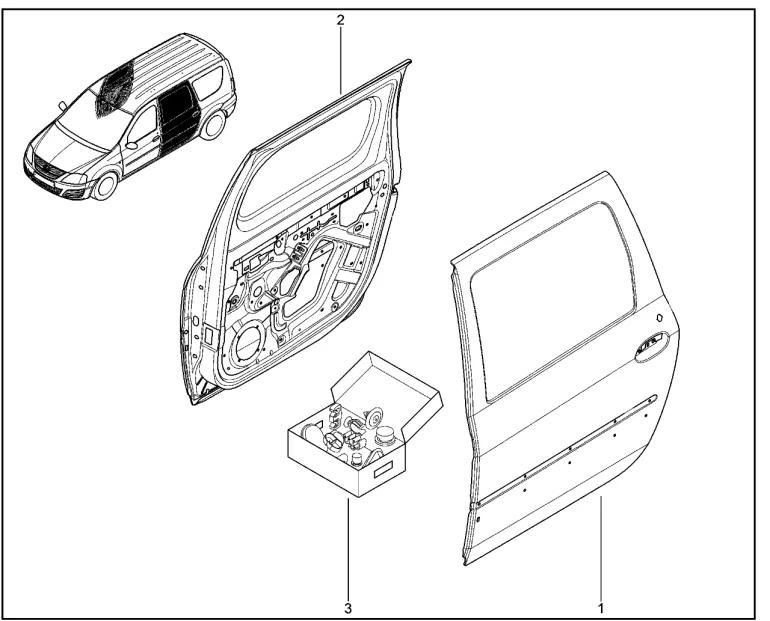 Двери задние (фургон)