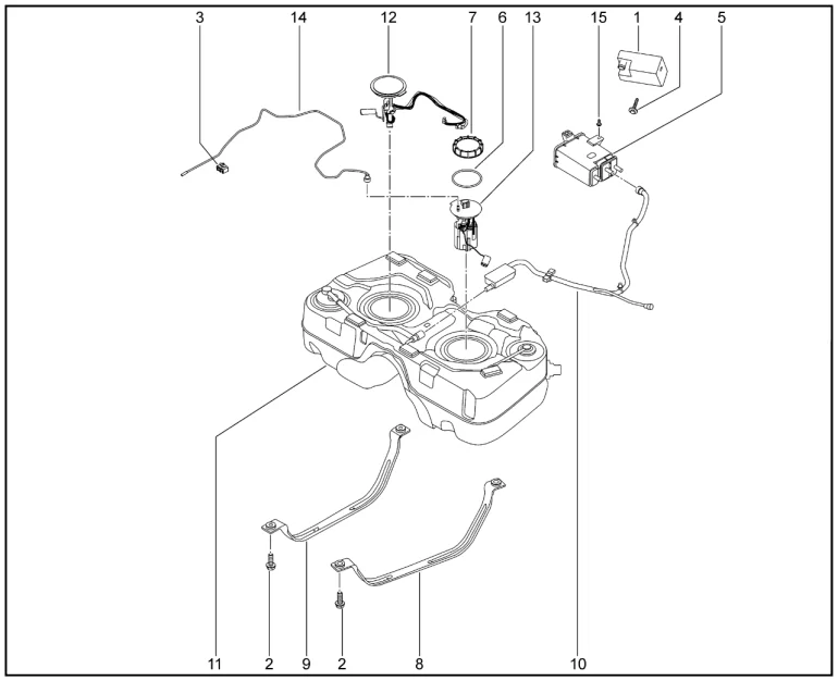 Бак топливный (полный привод TR4X4) для XCITE X-Cross 8, Chery Tiggo 8 Pro