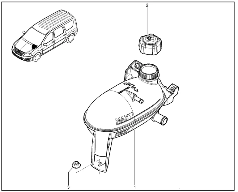 Бачок расширительный (P3M,P4M)