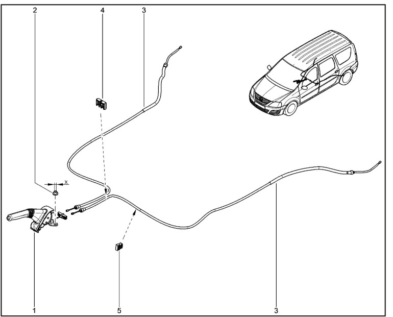 Механизм стояночного тормоза