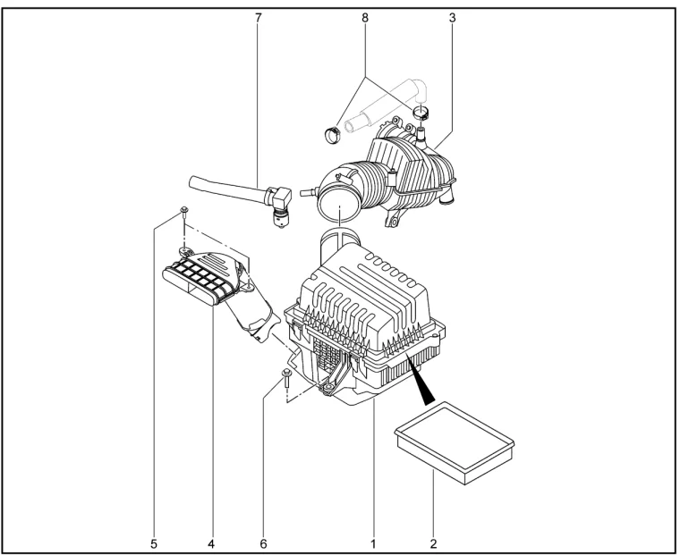Фильтр воздушный для XCITE X-Cross 8, Chery Tiggo 8 Pro