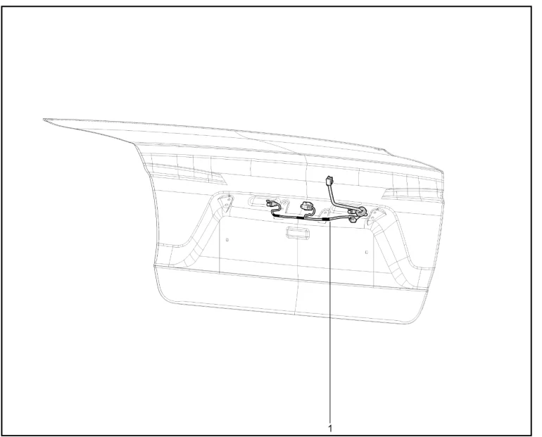 Жгут проводов освещения номерного знака (FL) с 30.07.2018.