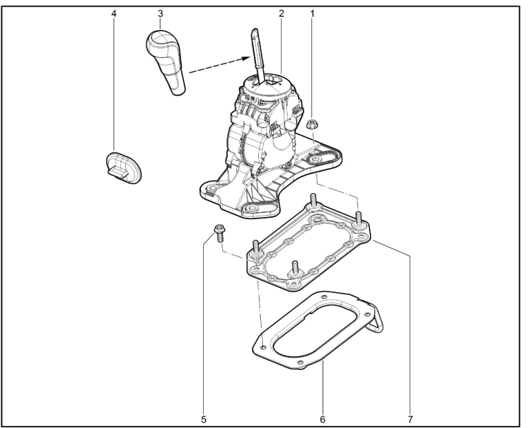 Привод механизма выбора передач (BVR5)