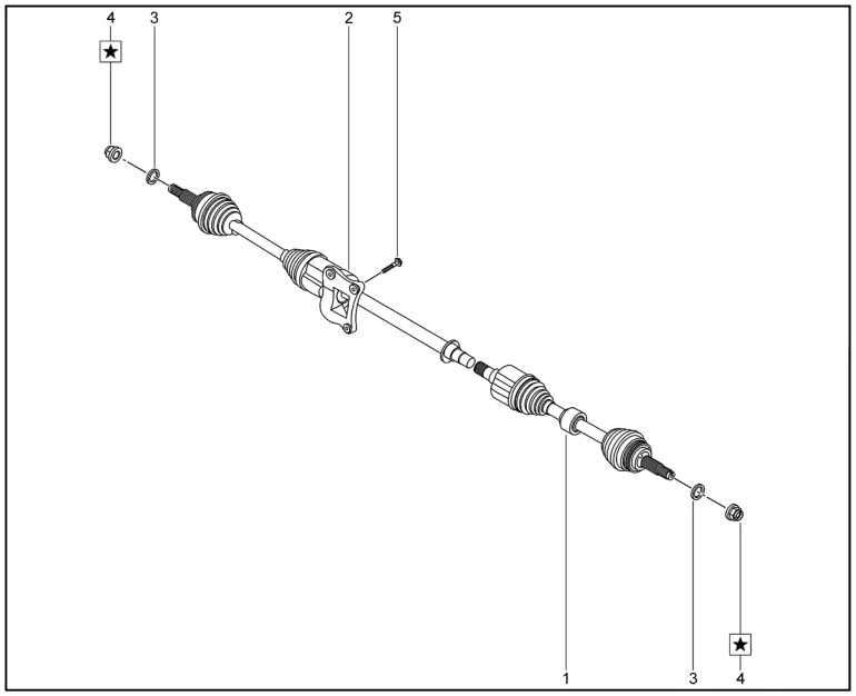 Привод передних колес для XCITE X-Cross 8, Chery Tiggo 8 Pro