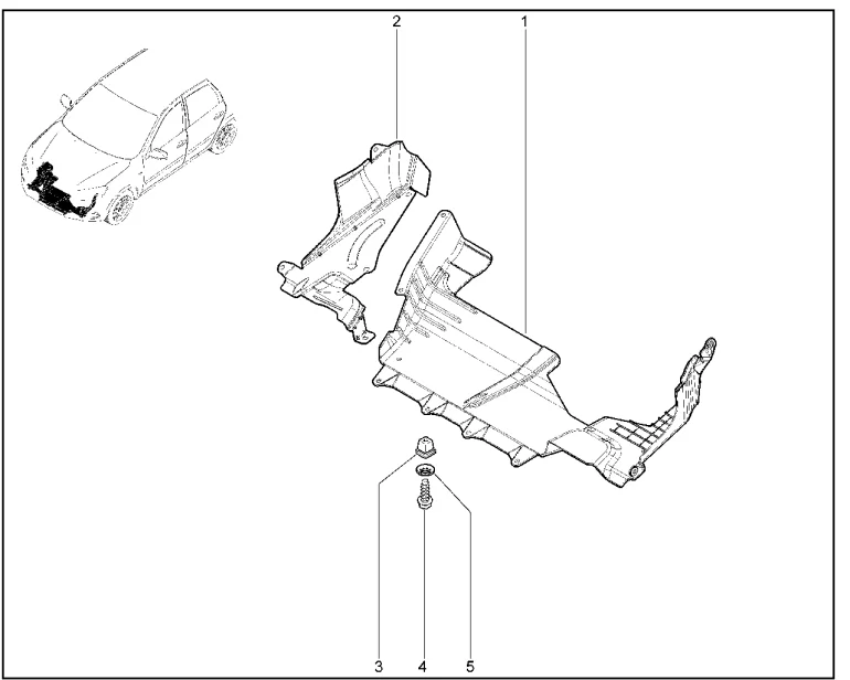 Защита картера (для авто. с автоматической КПП)