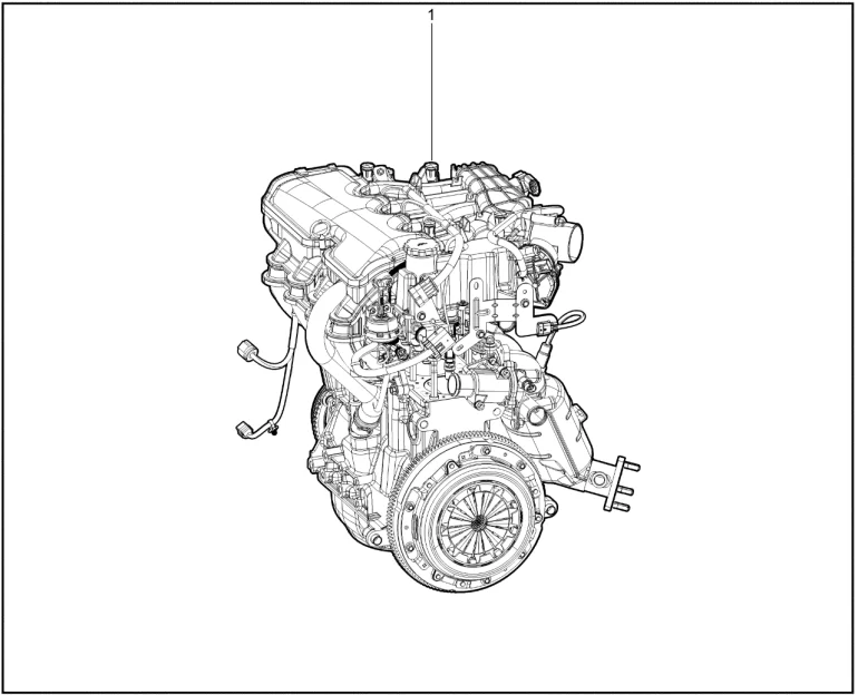 Двигатель в сборе (P4M)