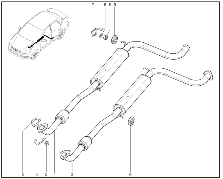 Глушитель дополнительный
