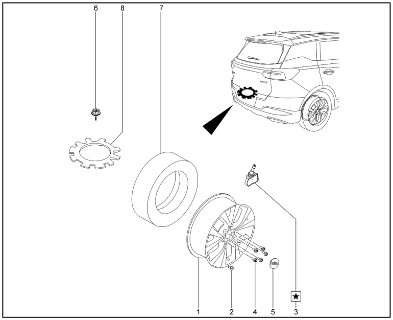 Диск колеса для XCITE X-Cross 7, Chery Tiggo 7 Pro