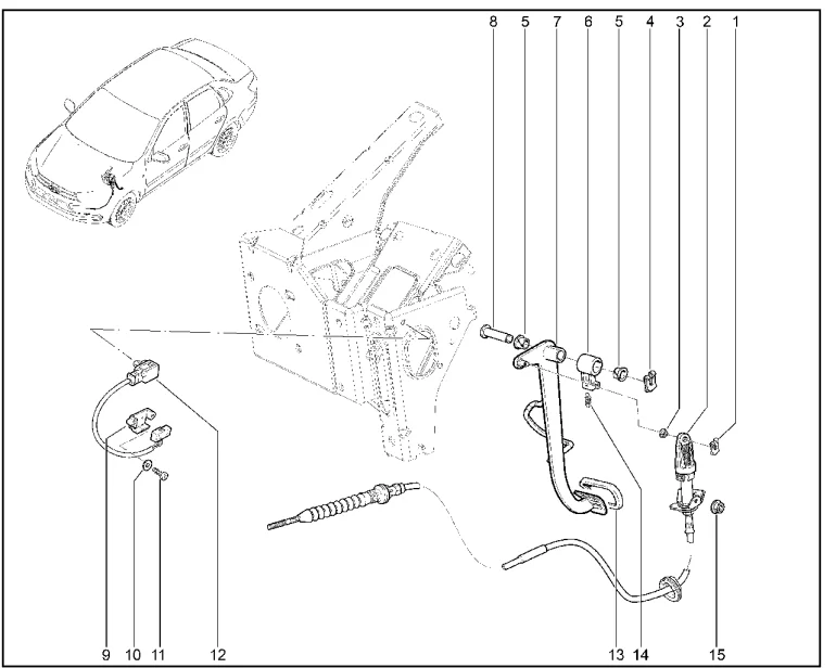 Педаль сцепления (учебный автомобиль)
