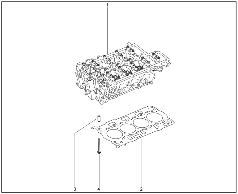 Головка блока цилиндров в сборе для XCITE X-Cross 8, Chery Tiggo 8 Pro