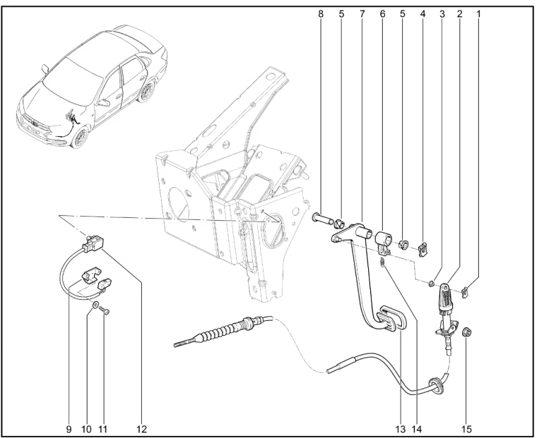 Педаль сцепления