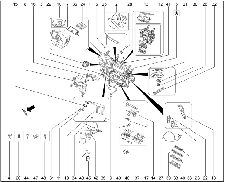 Отопитель для XCITE X-Cross 8, Chery Tiggo 8 Pro