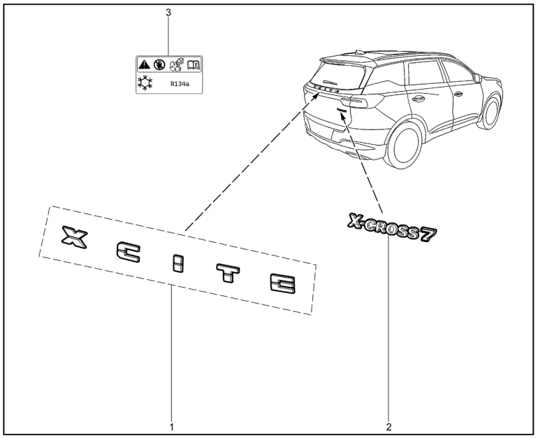 Орнаменты для XCITE X-Cross 7, Chery Tiggo 7 Pro