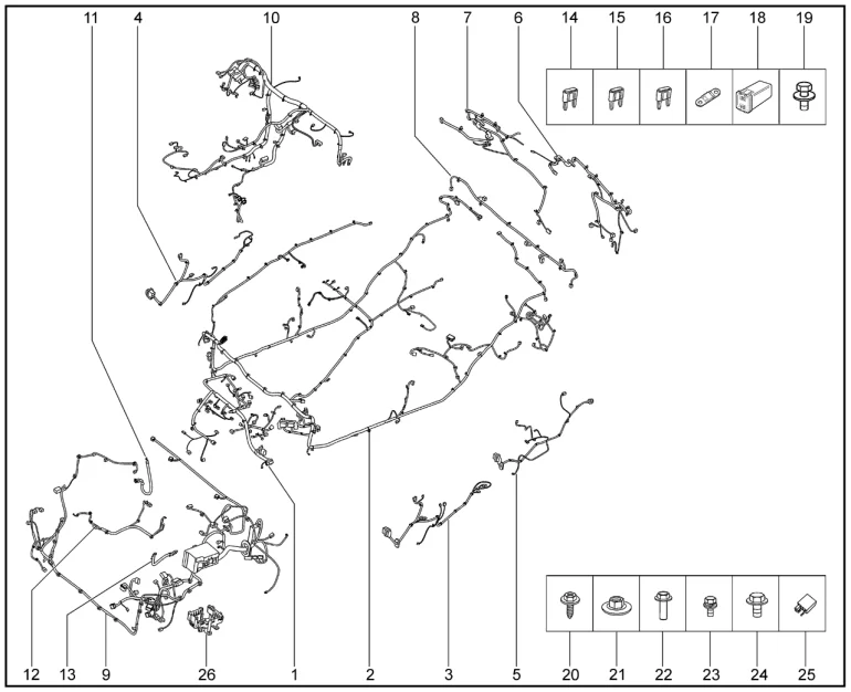 Жгуты проводов (Prestige) для XCITE X-Cross 7, Chery Tiggo 7 Pro