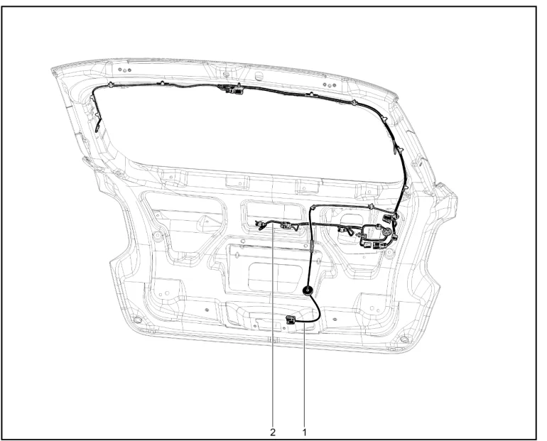 Жгуты проводов двери задка (лифтбек)