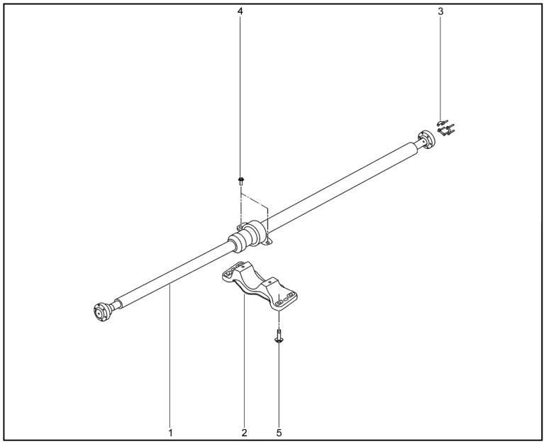 Вал карданный промежуточный для XCITE X-Cross 8, Chery Tiggo 8 Pro