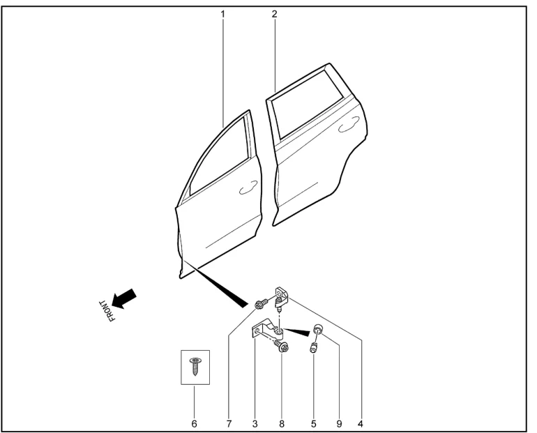 Двери передние и задние для XCITE X-Cross 7, Chery Tiggo 7 Pro
