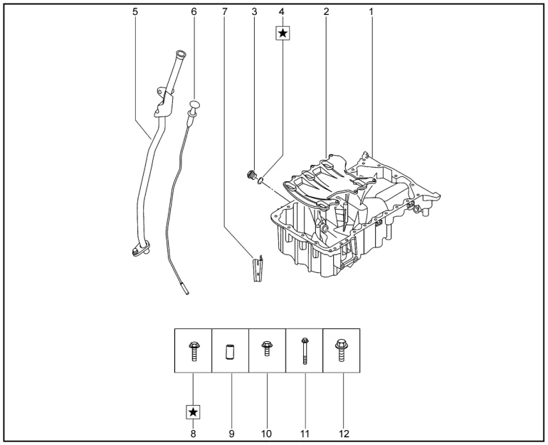Картер масляный для XCITE X-Cross 8, Chery Tiggo 8 Pro