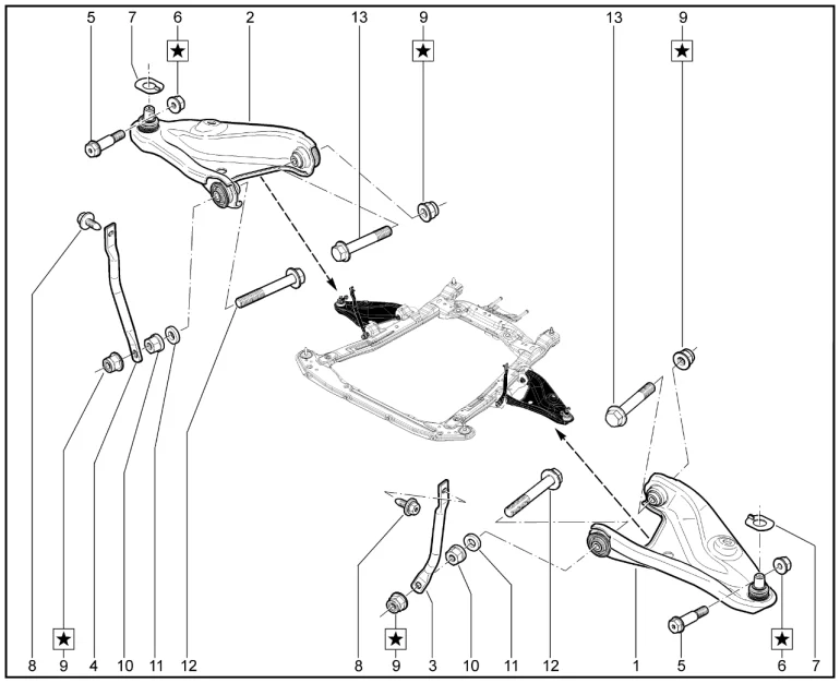 Рычаги передней подвески