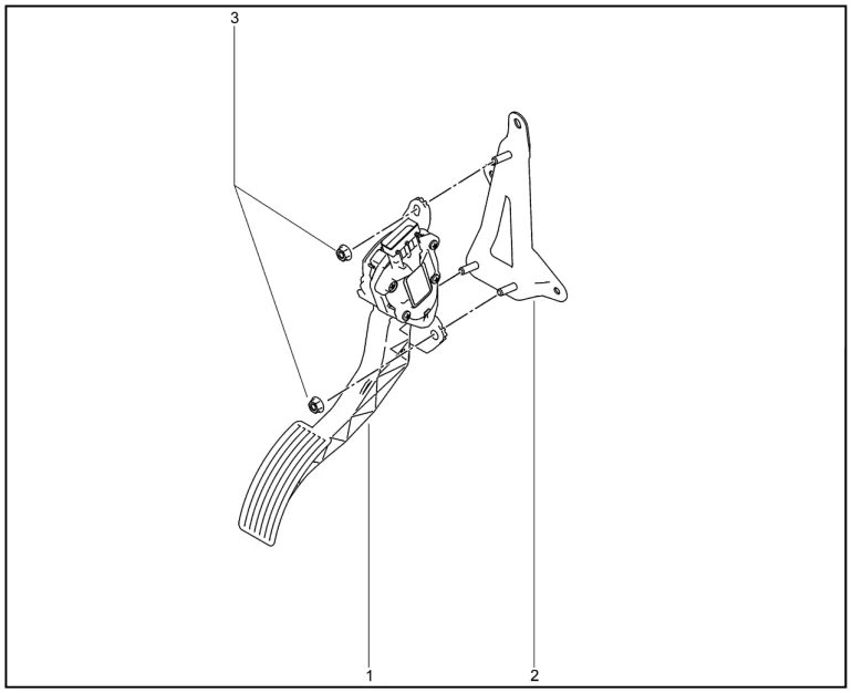 Педаль акселератора для XCITE X-Cross 8, Chery Tiggo 8 Pro