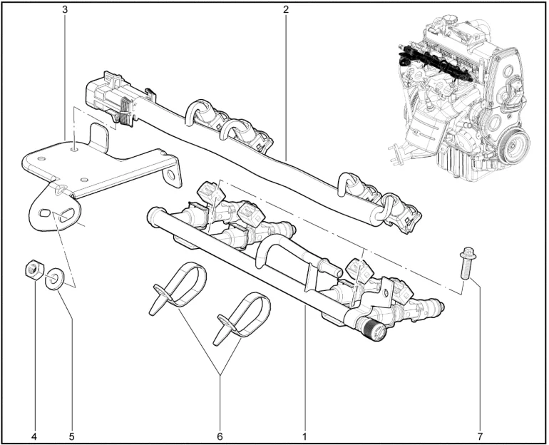 Рампа топливная (Р3М-11189)