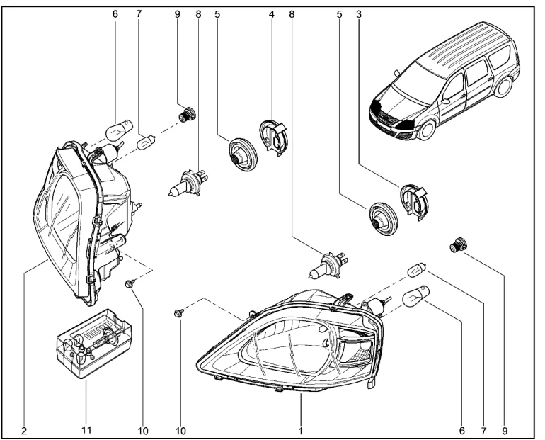 Фары передние