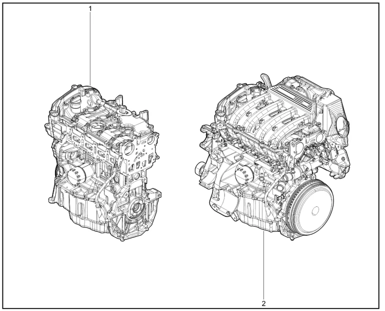 Двигатель в сборе (K4M)